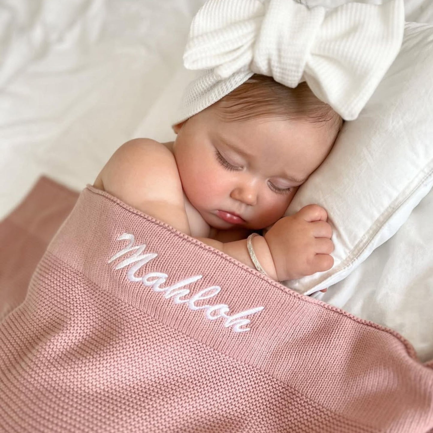 Personalized Embroidered Baby Blanket & Toy